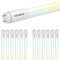 Luxrite 4FT T8 LED Tube Light Bulbs 12W/15W/18W Up to 2250LM 5CCT 3000K-6500K Ballast Bypass, 12PK LR34238-12PK - alternate 1